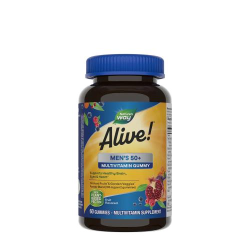 Natures Way Alive!® Men’s 50+ Gummy Multivitamin (60 Gumový cukor)