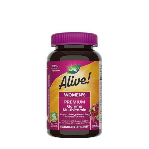 Natures Way Alive!® Premium Women’s Gummy Multivitamin (75 Gumový cukor)