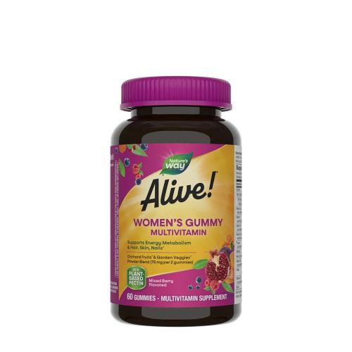 Natures Way Alive!® Women’s Gummy Multivitamin (60 Gumový cukor, Zmes lesných plodov)