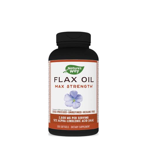 Natures Way Flax Oil Max Strength (200 Mäkká kapsula)