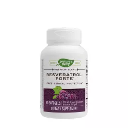 Nature's Way Resveratrol-Forte® (60 Mäkká kapsula)