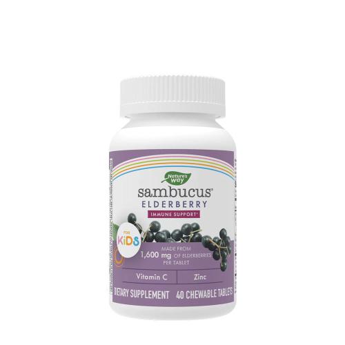 Nature's Way Sambucus Kids Immune Chewable (40 Žuvacia tableta)