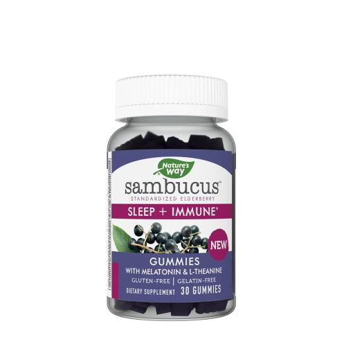 Natures Way Sambucus Sleep + Immune Gummies (30 Gumový cukor)