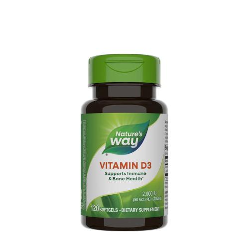 Natures Way Vitamin D3 (120 Mäkká kapsula)