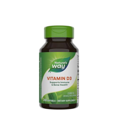 Natures Way Vitamin D3 (240 Mäkká kapsula)