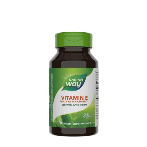 Natures Way Vitamin E D-Alpha Tocopherol (100 Mäkká kapsula)