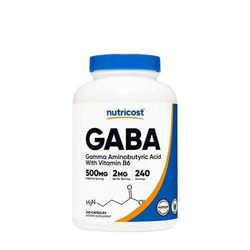 Nutricost GABA + B6 500 mg (240 Kapsula)