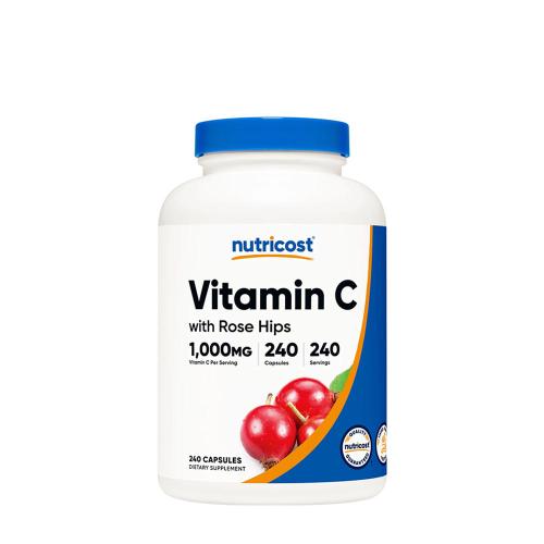 Nutricost Vitamin C with Rose Hips Capsules (240 Kapsula)