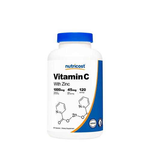 Nutricost Vitamin C (with Zinc) 1,000 mg (240 Kapsula)