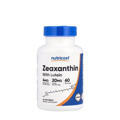 Nutricost Zeaxanthin (with Lutein)  (60 Mäkká kapsula)