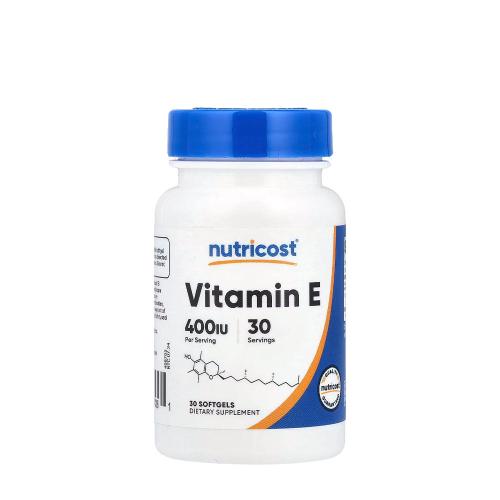 Nutricost Vitamin E 400 IU (30 Mäkká kapsula)