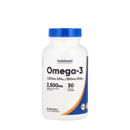 Nutricost Omega-3 2500 mg (90 Mäkká kapsula)