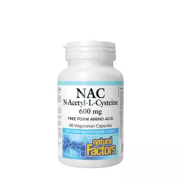   Natural Factors N-Acetyl-L-Cysteine Amino Acid (NAC) 600 mg (60 Veg Kapsula)