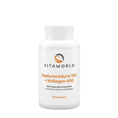 Vitaworld Hyaluronic Acid 100 + Collagen 400 (120 Kapsula)
