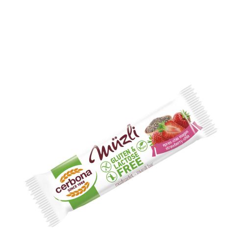 Cerbona Gluten Free Strawberry-Chia Seed Muesli Bar (35 g)