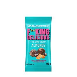   ALLNUTRITION Fitking Delicious Almonds (90 g, Mliečna a biela čokoláda s kokosovými vločkami)