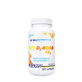 ALLNUTRITION D3 4000 + K2  (60 Mäkká kapsula)