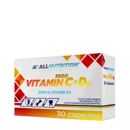 ALLNUTRITION Vitamin C 1000 + D3  (30 Kapsula)