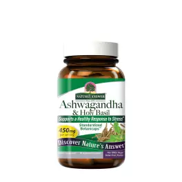  Nature's Answer Ashwagandha & Holy Basil (60 Veg Kapsula)