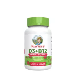 MaryRuth's D3 + B12 Gummies (60 Gumový cukor, Jahoda)