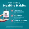 MaryRuth's Organic Hair, Skin, & Nails Gummies (60 Gumový cukor, Jahoda)