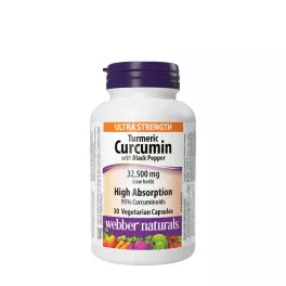   Webber Naturals Turmeric Curcumin with Black Pepper 32,500 mg (30 Veg Kapsula)