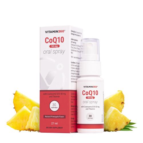 Vitamin360 Ústny sprej CoQ10 (27 ml, Ananás)