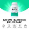 Vitamin360 Biotin 5,000 mcg (30 Veg Kapsula)