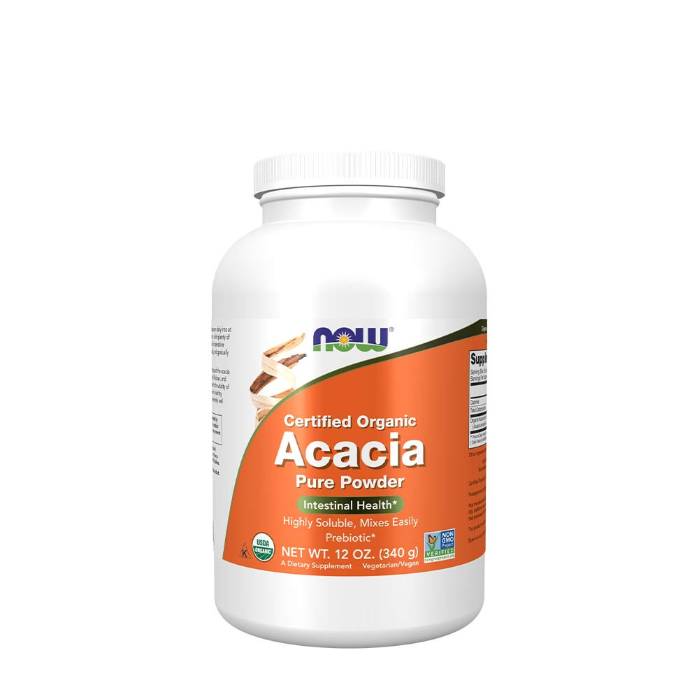 Now Foods Prírodná agátová vláknina v organickom prášku (340 g)