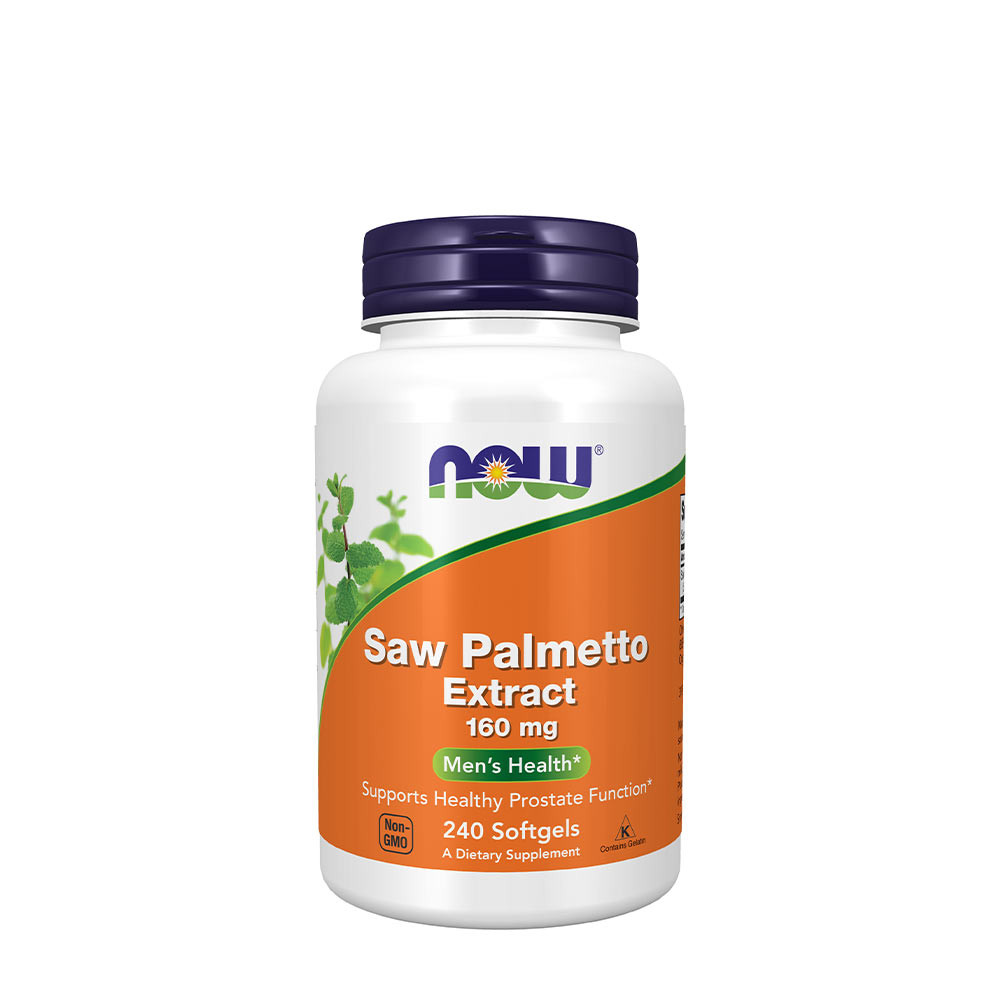 Now Foods Saw Palmetto extrakt 160 mg - výťažok zo serenoi plazivej (240 Mäkká kapsula)