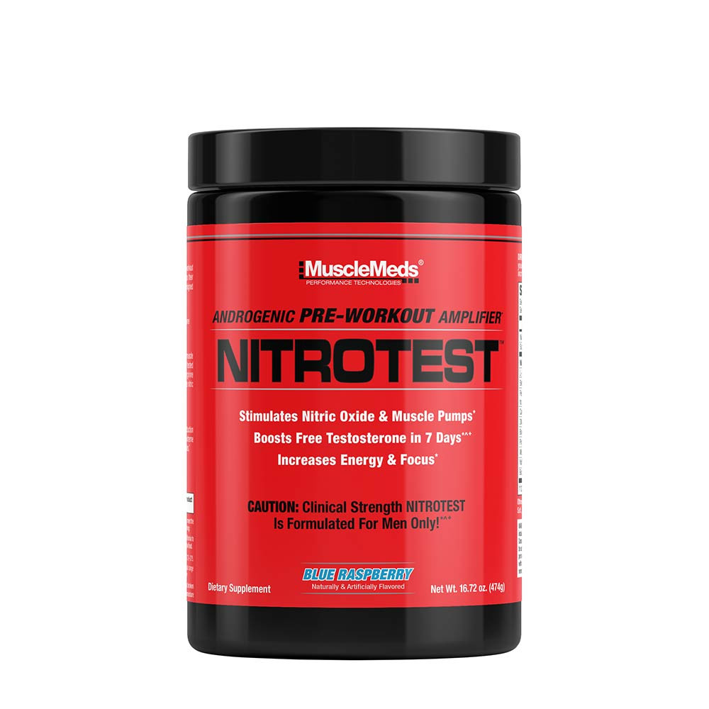 MuscleMeds Nitrotest Predtréningový booster s účinkom na zvýšenie hladiny testosterónu (474 g