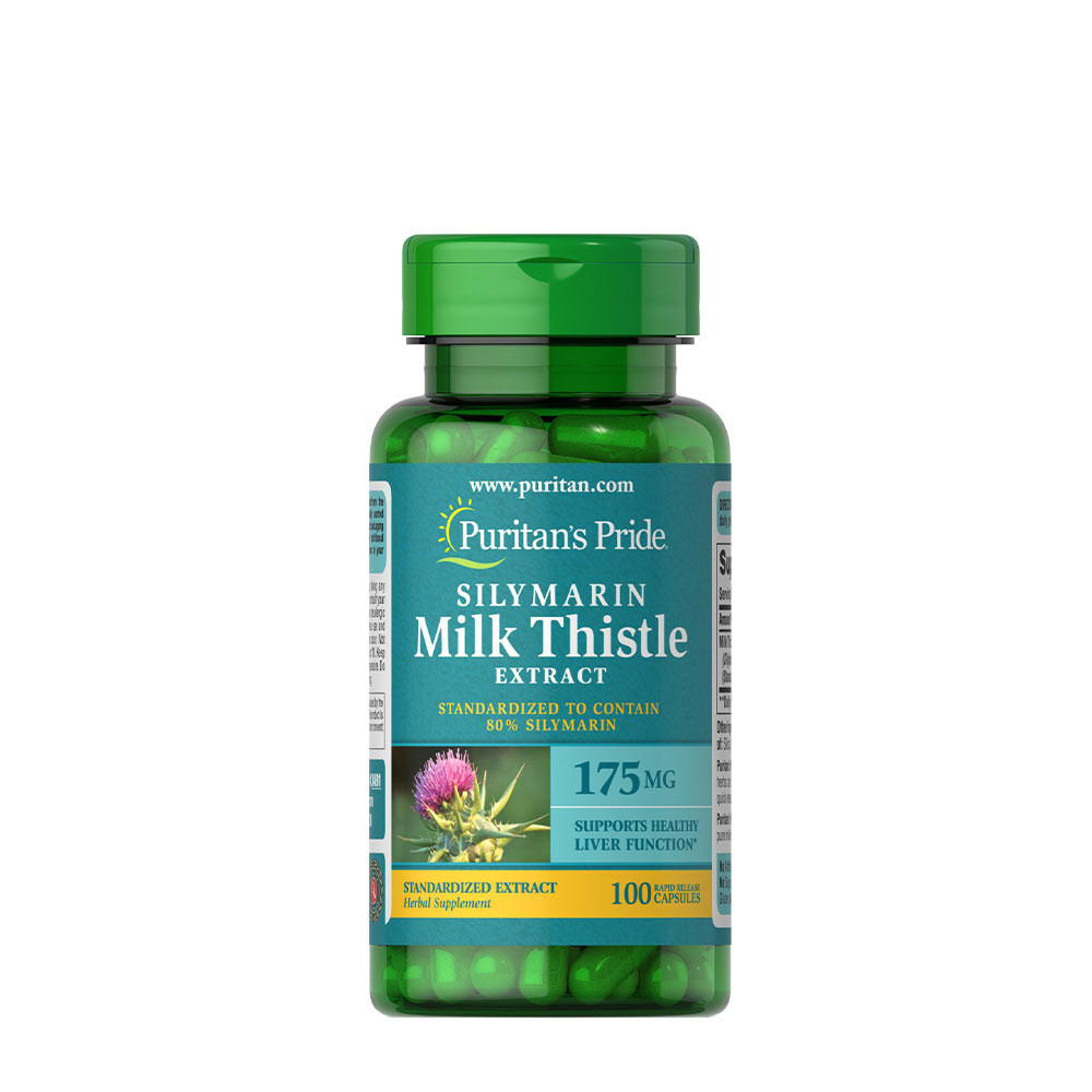 Puritan&#039;s Pride Extrakt z pestreca mariánskeho - ochrana pečene 175 mg (100 Kapsula)