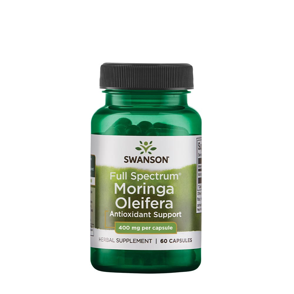 Swanson Plné spektrum Moringa Oleifera 400 mg - Full Spectrum Moringa Oleifera 400 mg (60 Kapsula)