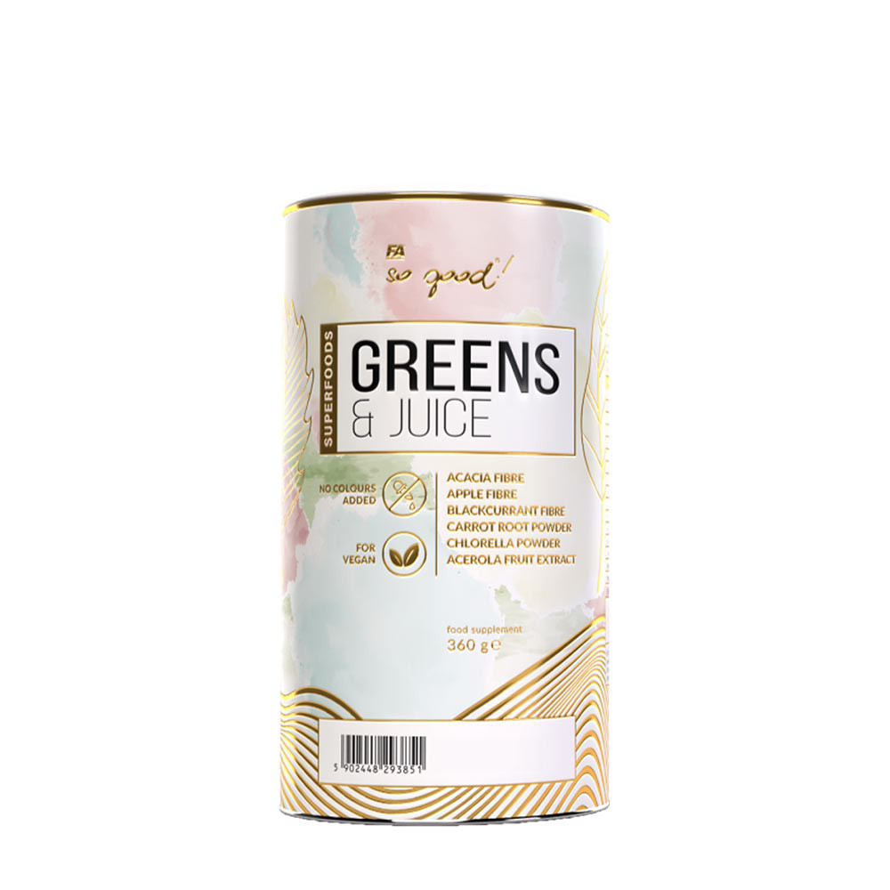 FA - Fitness Authority So Good Greens &amp; Juice (360 g, Ovocný punč)