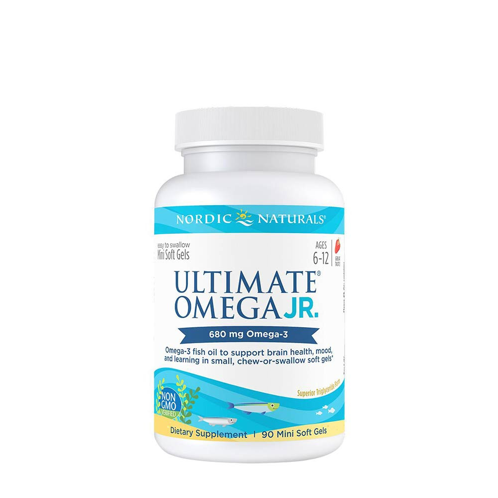 Nordic Naturals Ultimate Omega Junior Omega rybí olej pre deti (90 Mäkká kapsula, Jahoda)