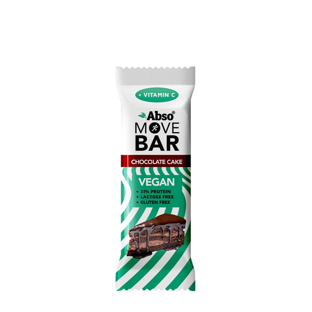AbsoRICE Absorice Move Bar Vegánska proteínová tyčinka (1 tyčinka, Čokoládový koláč)