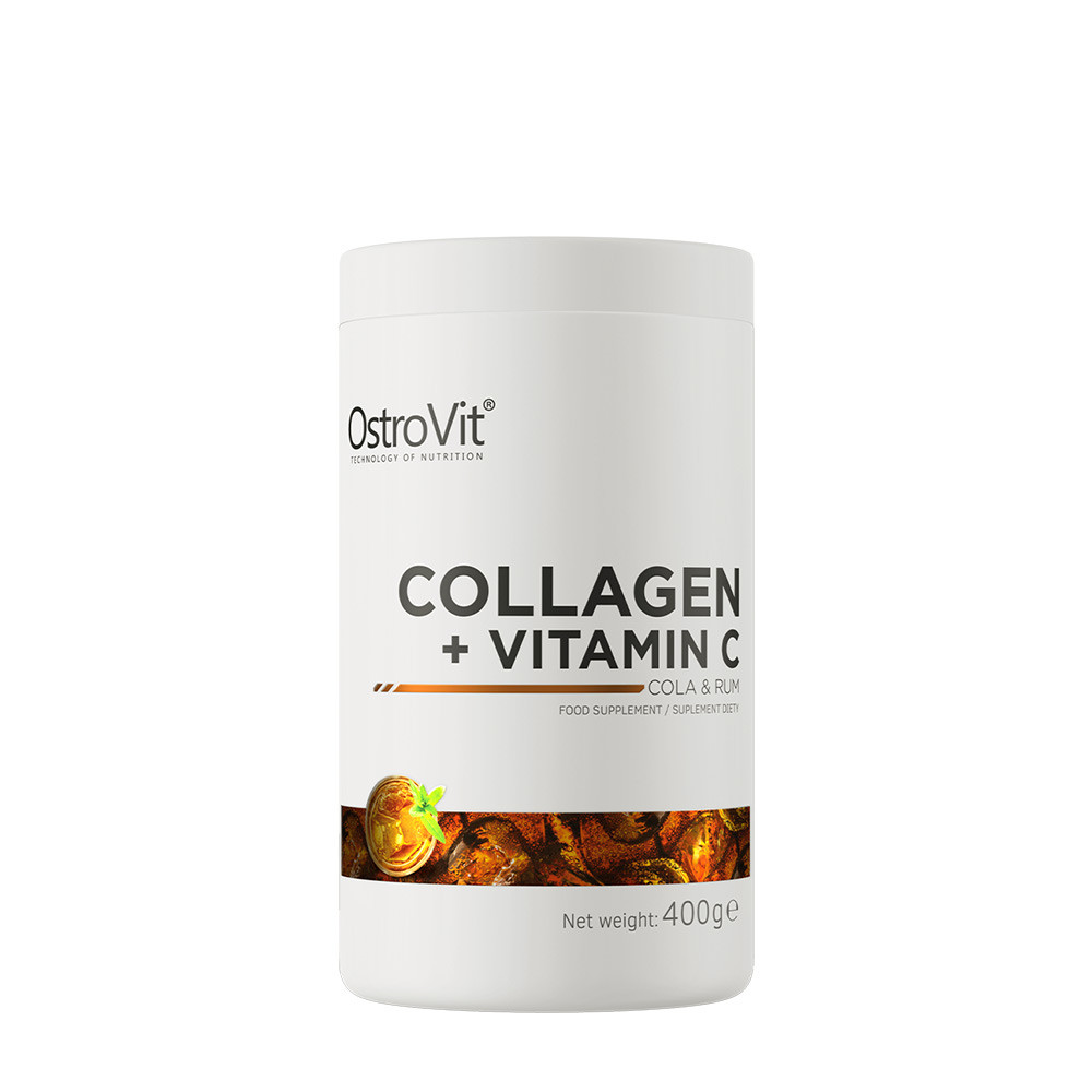 OstroVit Kolagén + vitamín C - Collagen + Vitamin C (400 g, Cola &amp; Rum)