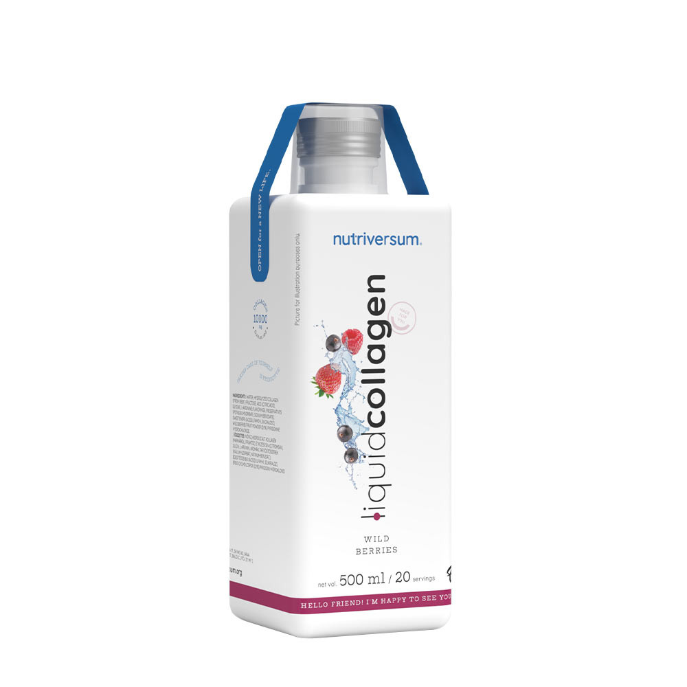 Nutriversum Tekutý kolagén - lesné plody - Collagen Liquid - Wild Berries (500 ml)