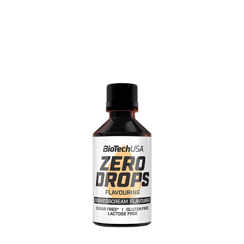 BioTechUSA Zero Drops (50 ml, Čokoládové sušienky a krém)