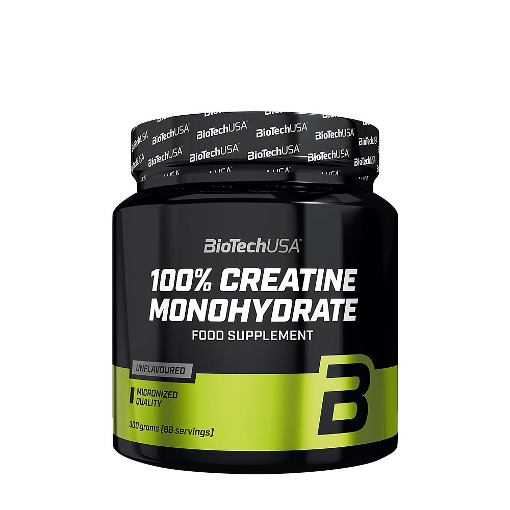 BioTechUSA 100% mikronizovaný kreatín monohydrát (300 g, Bez príchute)