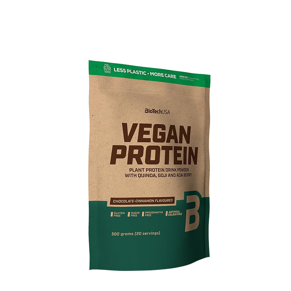 BioTechUSA Vegánske bielkoviny (500 g, Čokoláda škorica)