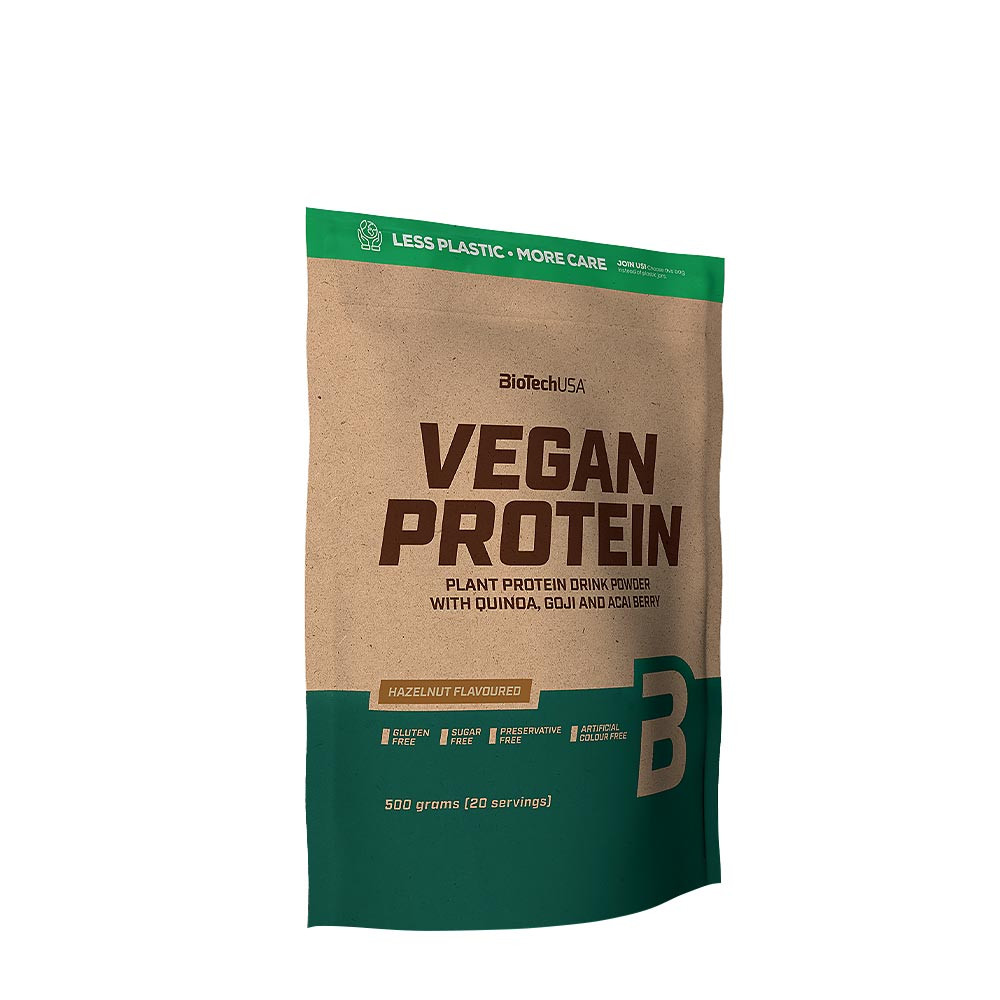 BioTechUSA Vegánske bielkoviny (500 g, Lieskové orechy)
