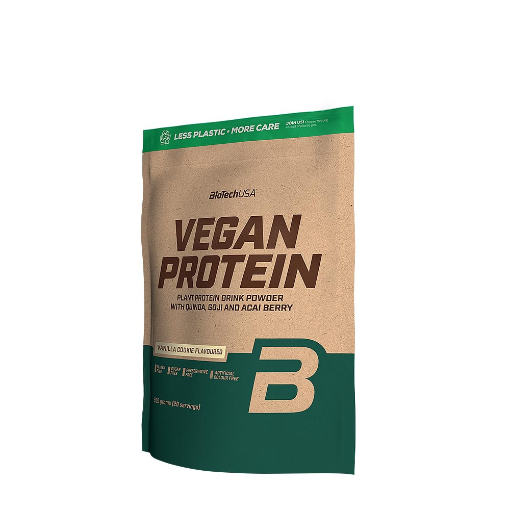 BioTechUSA Vegánske bielkoviny (500 g, Vanílka cookie)