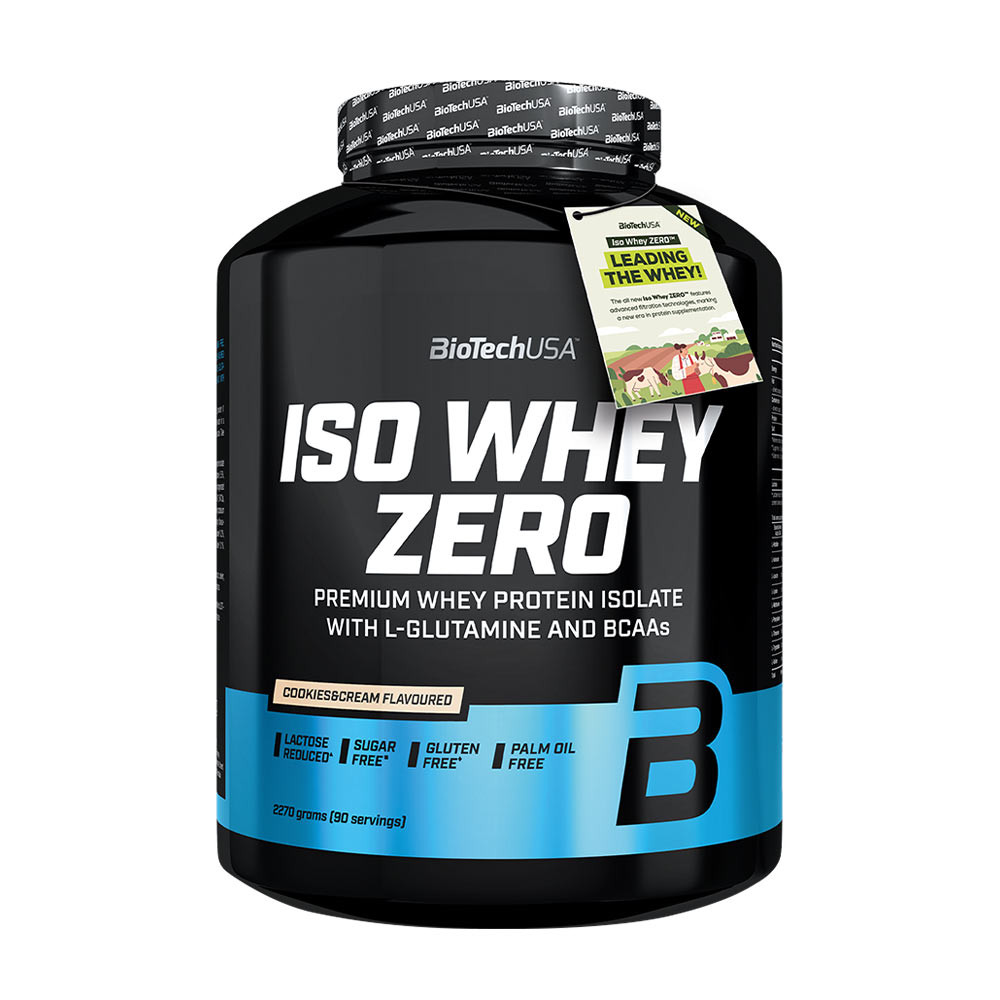BioTechUSA Iso Whey Zero (2270 g, Čokoládové sušienky a krém)