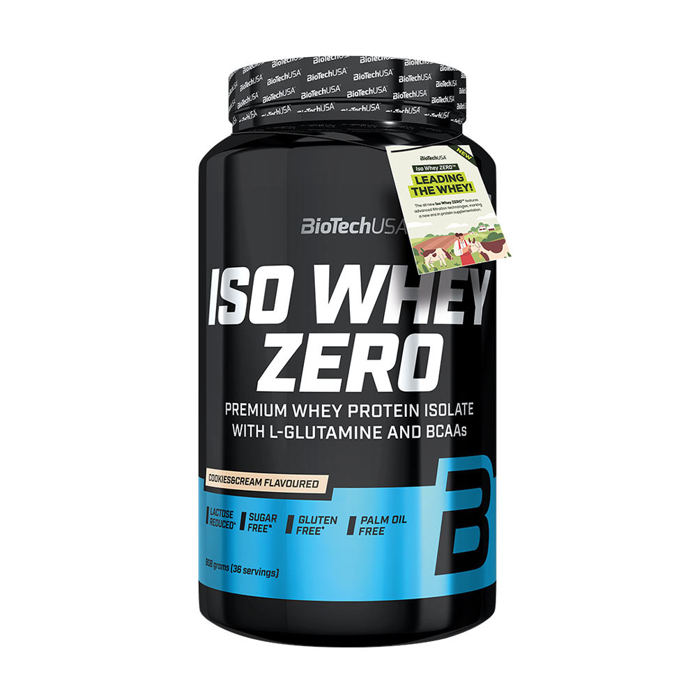 BioTechUSA Iso Whey Zero (908 g, Čokoládové sušienky a krém)