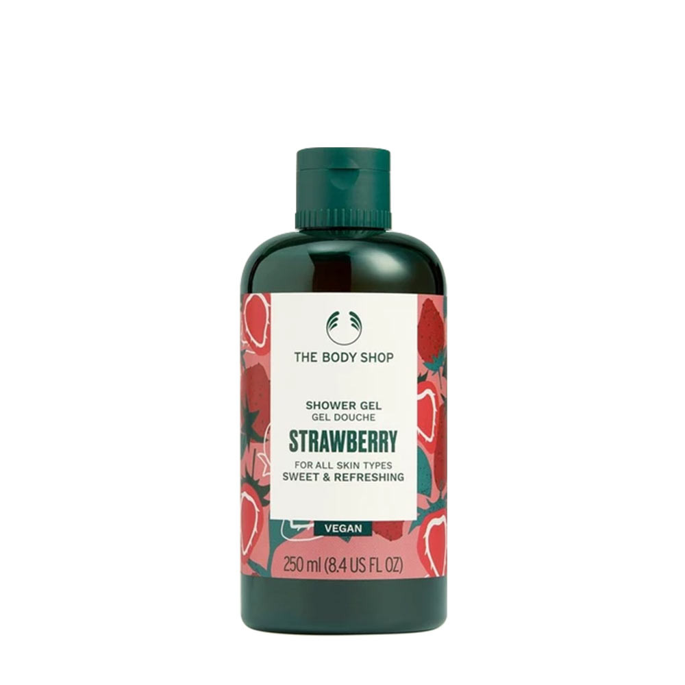 The Body Shop Vegánsky sprchový gél s jahodami - Vegan Strawberry Shower Gel (250 ml, Jahoda)