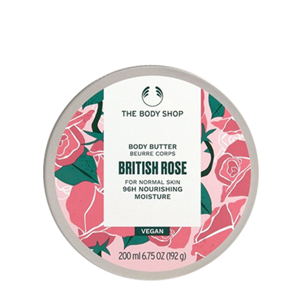 The Body Shop Britské telové maslo Rose - British Rose Body Butter (200 ml)